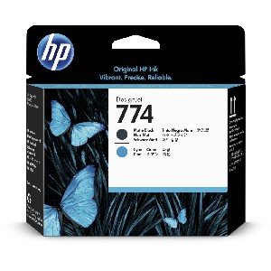 HP 774 Matte Black/Cyan DesignJet Printhead